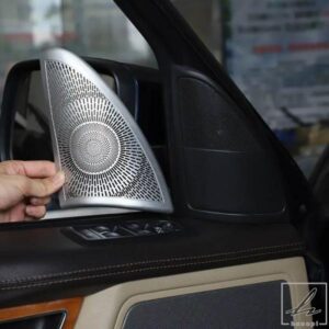ランドローバー レンジローバー スポーツ 2010-2013 ステンレス製 ドアツイーターオーディオスピーカーカバー 装飾ステッカー カーアクセサリー