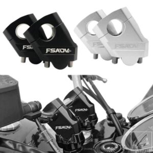 1ペア オートバイ汎用ハンドルバーライザーバーマウントハンドルクランプ汎用28MM 1 1/8インチ 22MM 7/8インチ ホンダBMWヤマハスズキ用 部品 カスタムパー