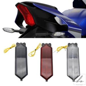 ヤマハ YZF R1 R6 R7 YZF-R1M R1S YZF-R7 2015-2023 用 オートバイ LED テールライト リアブレーキ ウィンカー 一体型テールライト 部品 カスタムパーツ