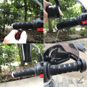 滑り止めゴムグリップグローブ オートバイハンドルカバー 汎用熱収縮グリップカバースリーブハンドルバーカバー 部品 カスタムパーツ アクセサリー