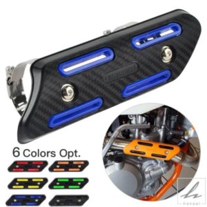 ヤマハ YZF250 YZF450 YFZ250 YFZ450 WRF250 WRF450 カワサキ KXF 250 450 用マフラーパイプヒートシールドカバーガードプロテクター 部品 カスタムパーツ