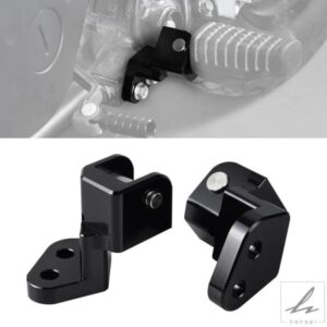 1インチ 25.4MM ローダウンフットペグ ローダウンブラケット カワサキ KLR650 1987-2010 - 18 2009用 部品 カスタムパーツ アクセサリー