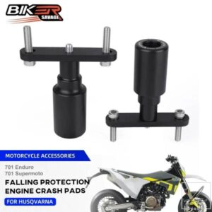 2024 HUSQVARNA 701 フレームスライダー クラッシュプロテクター エンデューロ スーパーモト 2016+ オートバイエンジンクラッシュパッド フェアリングガード