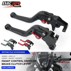 2025 CFMOTO 450SR 450SRS 450SS 450NK 450CLC 2023用ショートブレーキクラッチレバー2022年式オートバイ用調整可能フロントコントロールハンドル 部品 カス