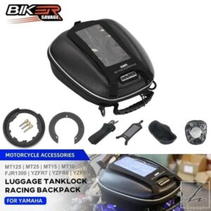 2024 燃料タンクバッグ YAMAHA FJR1300 XSR 155 125 FZ6 FZ1 YZF R25 R15 R7 R6 R3 R1 2000+ オートバイ用 タンクロック ラゲッジ レーシングバッグ 部品 カ