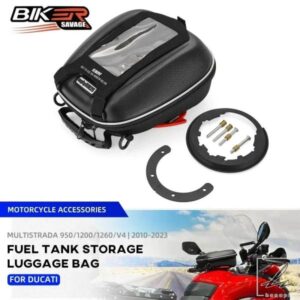 2024 燃料タンクバッグ DUCATI MULTISTRADA 1200 V4 V2 1260 950 S DVT ENDURO 1200S オートバイサドル タンクロック ラゲッジ 防水 部品 カスタムパーツ
