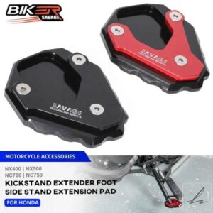 2024 ホンダ NX400 500 サイドキックスタンド延長プレート CB CBR 650 600 500 400 300 NC700 NC750 2002 オートバイフットパッドサポート 部品 カスタムパ