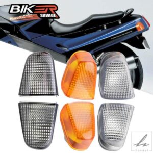 リアウィンカーライトレンズ KAWASAKI ZX-11 ZZR1100C ZZR1100D 1990-2001 オートバイアクセサリー インジケーターランプカバー ZZ-R 1100 部品 カスタムパ
