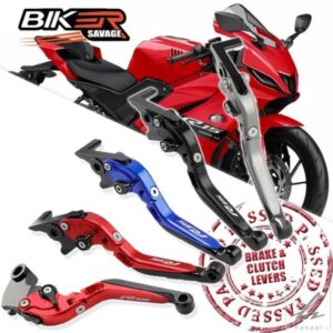 ヤマハ YZF R15 V4 2022 用 ブレーキクラッチレバー 調整可能 折りたたみ式 伸縮式レバー カスタムパーツ オートバイアクセサリー 部品 カスタムパーツ