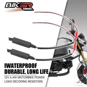 1ペア2個入りバイク用パワーロードデコード抵抗器アクセサリーバイク用LEDウィンカーインジケーターライト12V 6.4Wキット用 部品 カスタムパーツ