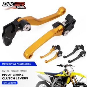2024 RM-Z ピボットブレーキクラッチレバー スズキ RM125 RM250 RMZ250 RMZ450 1997+ オートバイオフロードバイクフロントコントロールハンドル用 部品 カス