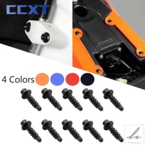 10個入り CNCアルミセルフタッピングねじボルトキット HUSQVARNA FE FC FX TE TC TX KTM EXC EXCF XC XCF XCW SX SXF TPI 2004-2022用 部品 カスタムパーツ