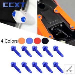10個入り ダートバイク用 セルフタッピングスクリューボルトキット KTM SX SXF XC XCF XCW EXC EXCF SIX DAYS TPI 125-530CC 2004-2022 モトクロスパーツ用