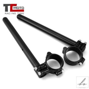 汎用レーシングCNC 33MM 35 37MM 41 43MM 45MM 46MMクリップオンオンフォークハンドルバーハンドルバーカフェレーサーバイク用 部品 カスタムパーツ