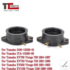 ヤマハ ビラーゴ 750 XV750 1981-1997 XV920 1981-1983 XV1100 1988-1999 24M-13586-01-00用 オートバイキャブレターインターフェースアダプター 部品 カス