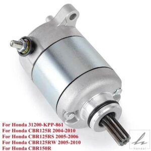 31200-KPP-861 スターター 電気エンジンスターターモーター HONDA CBR125R CBR 125 R CBR125RW 2005-2010 CBR125RS 2005 2006 CBR150R用 部品 カスタムパー