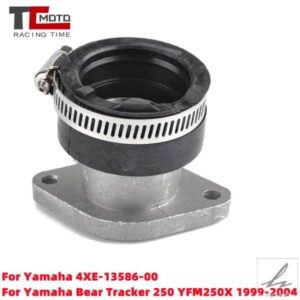 ヤマハ ベアトラッカー 250 YFM250 1999-2004 用 オートバイキャブレターインターフェースアダプター インテークマニホールド 交換ナンバー 4XE-13586-00 部
