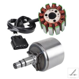 ヤマハ YZF-R1 FZ8 FZ8-N FZ8-NA FZ8-SA FZ1 FZ1-N FZ1-NA FZ1-SA 5VY-81450-00 2SH-81450-00 YZF R1 ローターアセンブリ用マグネトステーター 部品 カスタ