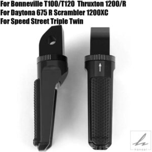 リアパッセンジャーフットレストフットペグ トライアンフ ボンネビル T100 T120 デイトナ 675 スラクストン 1200 スクランブラー 1200XC スピードストリート