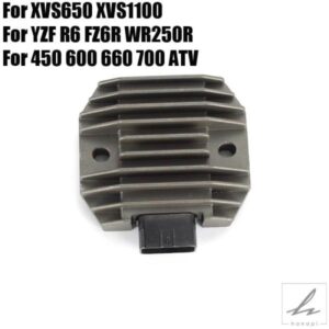 ヤマハ YZF R6 FZ6R XVS650 XVS1100 YFM350 YFM450 YFM600 YXR660 YP400 XP500 XVS125 XVS250 WR250R BT1100用レギュレーター整流器 部品 カスタムパーツ