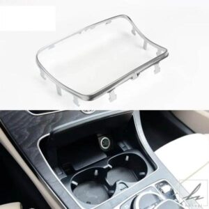 車用ウォーターカップホルダーストリップメッキ灰皿トリムリング メルセデスベンツ Cクラス W205 GLC W253 2056830900用 部品 カスタムパーツ アクセサリー