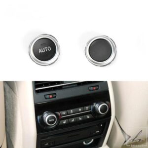 車用リアエアコン A/C 回転式 制御ノブ ボタンカバー 交換用 BMW F15 F16 X5 X6 2014-2019 アクセサリー 部品 カスタムパーツ アクセサリー