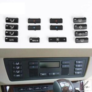 14個セット 車用エアコンスイッチボタンカバー BMW X5 E53 1999-2006 5シリーズ E39 1996-2002用 部品 カスタムパーツ アクセサリー