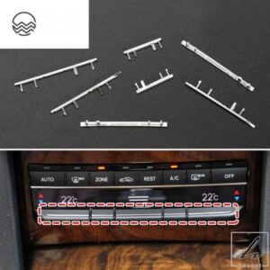 車内コンソールエアコンボタン装飾トリム メルセデスベンツ Eクラス W212 18-15 オートアクセサリー ライトマット 部品 カスタムパーツ アクセサリー