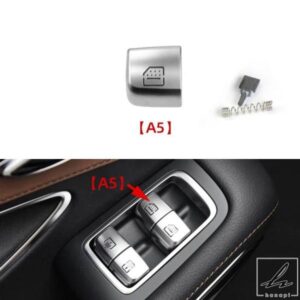 メルセデスベンツ S Eクラス W222 W213 S320 S350 S400 S450 S500用 内装車ウィンドウリフタースイッチボタンカバーキャップ交換品 部品 カスタムパーツ