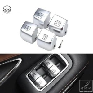 メルセデスベンツ S Eクラス W222 W213 S320 S400 S450 S500用 内装車ウィンドウリフタースイッチボタンカバーキャップ交換品 部品 カスタムパーツ