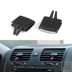 1個 車用フロントダッシュ A/C エアコンベントアウトレット調整クリップ VW ジェッタ A5 MK5 ゴルフ 5 GTI R32 ラビット サジター 2006-2011用 部品 カスタ