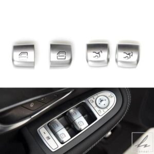 窓スイッチリペアボタンカバー車両ドアガラスコントロールスイッチキーキャップメルセデスベンツW205 W253 W213 C E GLCクラス用 部品 カスタムパーツ