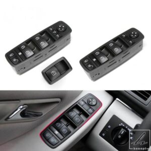 車用ブラック電動パワーウィンドウマスターコントロールスイッチ 1698206710 メルセデスベンツ W169 Aクラス W245 Bクラス 2007-2011用 部品 カスタムパーツ