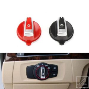 車用フロントヘッドライトスイッチ 回転式ヘッドランプノブ ボタンキャップ BMW 1 3 X1 シリーズ E84 E87 E88 E82 E90 E91 E92 E93 61316932794 部品 カスタ