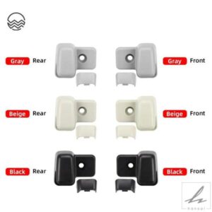 車用ルーフサイドサンバイザー サンバイザー固定クリップバックルフックブラケット BMW MINI R55 R56 R60 2007-2014用 ペア 部品 カスタムパーツ