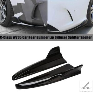 メルセデスベンツ Cクラス W205 C180 C200 C300 C63 2015-2021 用 リアバンパー リップ ディフューザー スプリッター スポイラー 部品 カスタムパーツ