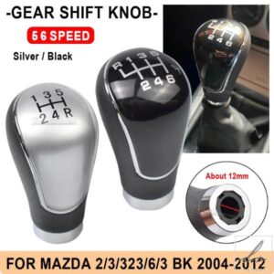 車用 5 6速マニュアルスティックギアシフトノブレバーシフター 三菱アウトランダーEXグランディスランサーEX マツダ2/3/323/6/3 BK用 部品 カスタムパーツ
