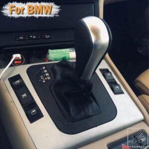 レザーカーオートマチックシフトギアノブレバーノブ E39 E46 E53 E60 E61 E63 E64 E83 E81 E82 E87 E90 E91 E92 E93 カースタイリング用 部品 カスタムパー