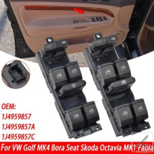 10ピンパワーウィンドウコントロールスイッチボタン フォルクスワーゲン ボーラ ジェッタ VW ゴルフ MK4 パサート B5 セアト レオン トレド 1J4959857 1J495
