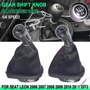 マニュアル 5/6 スピード SEAT LEON II TOLEDO III ALTEA XL 2005-2012 車用 ギアスティック シフトノブ ヘッドレバー スティック シフター ゲイターブーツ
