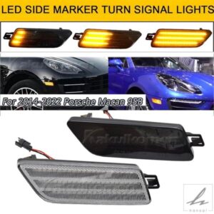 ポルシェ マカン 95B S ターボ GTS 2014-2021 用 LED サイドマーカーライト ダイナミックウィンカー シーケンシャルブリンカーランプ OEM# 95B945119 部品