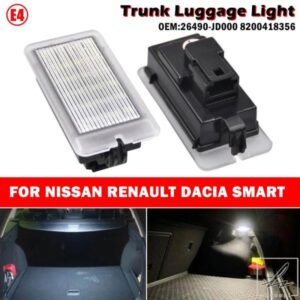 日産 キャシュカイ 2006-2021 ジューク ノート パルサー キックス LEDインテリアトランクラゲッジコンパートメントライト 部品 カスタムパーツ アクセサリー