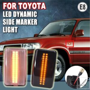 トヨタ カローラ ワン ランドクルーザー FJ80 HDJ80 HZJ80 FZJ80 レクサス LS400用 LED サイドフェンダー ダイナミック ウィンカー ライト マーカー 2個 部
