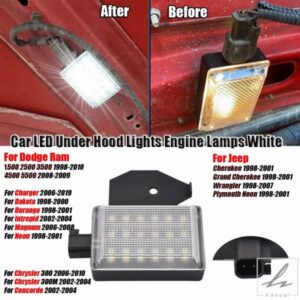 ダッジラムラングラーシボレーシルバラードチャージャー用 OEM # 68395126AA 1個入り ホワイト LED アンダーフード カーテシライト 部品 カスタムパーツ