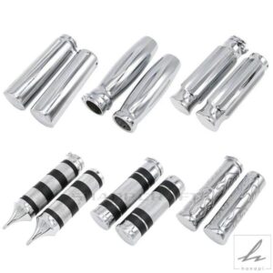 1インチ 25MM 7/8インチ 22MM クロームビレットフレームクラシックハンドルバーハンドグリップ ハーレー ホンダ 汎用 ヤマハ チョッパー カスタム用 部品 カ