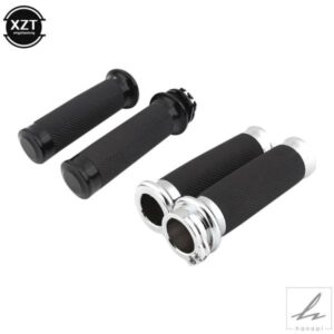 2個入り オートバイ用 1インチ25MM ハンドルバーハンドグリップ ブラック ハーレー ツーリング ストリートグライド スポーツスター XL ダイナ VRSC ソフテイ
