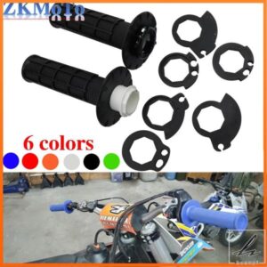 汎用 7/8'' 22MM ハンドルグリップ ダートピットバイク モトクロス オートバイ ゴム製ハンドルバーグリップ KTM YAMAHA KAWASAKI SUZUKI HONDA用 部品 カス