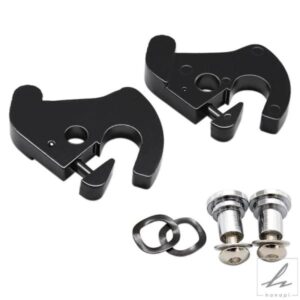 ロータリーシーシーバーラゲッジラックドッキングラッチクリップキット ハーレーツーリング用 1セット 最もホットなバイクカバー 部品 カスタムパーツ