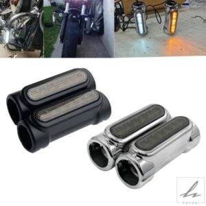 1.25インチ 32MM LEDエンジンガード クラッシュバー スイッチバック アンバー ホワイトライト ウィンカー ハーレー ツーリング ダイナ ビクトリー用 部品 カ