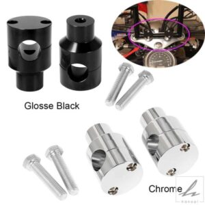 22MM 25MM オートバイハンドルバーライザーアップブラケットクランプキット 1インチ 7/8インチハンドルバー用 汎用 ハーレー ホンダ用 部品 カスタムパーツ
